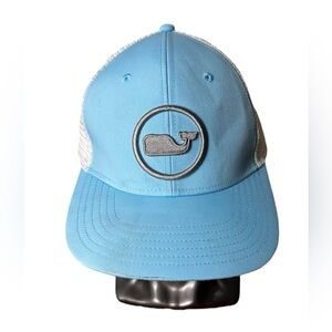 Vineyard Vines Hat Adult One Size SnapBack Baby Blue Whale Dot Trucker Hat
